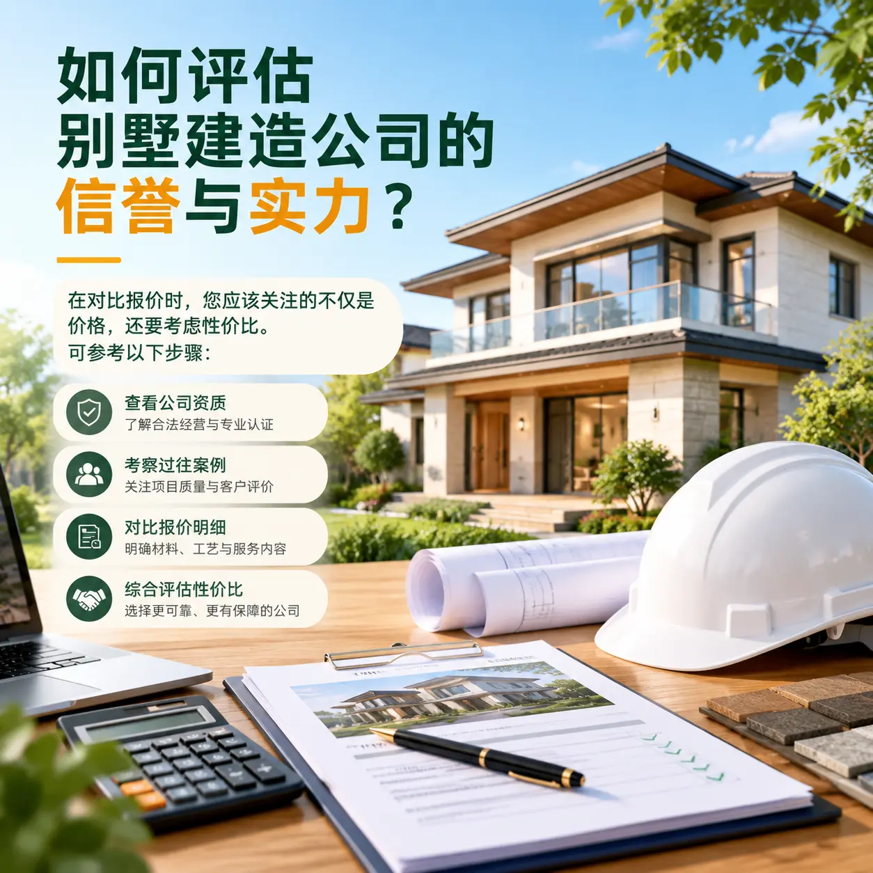 如何评估 荔波 别墅建造公司的信誉与实力？